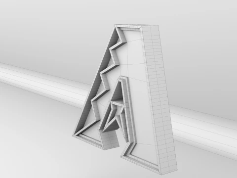 MLB Arizona Diamondbacks Team Logo 3D Model