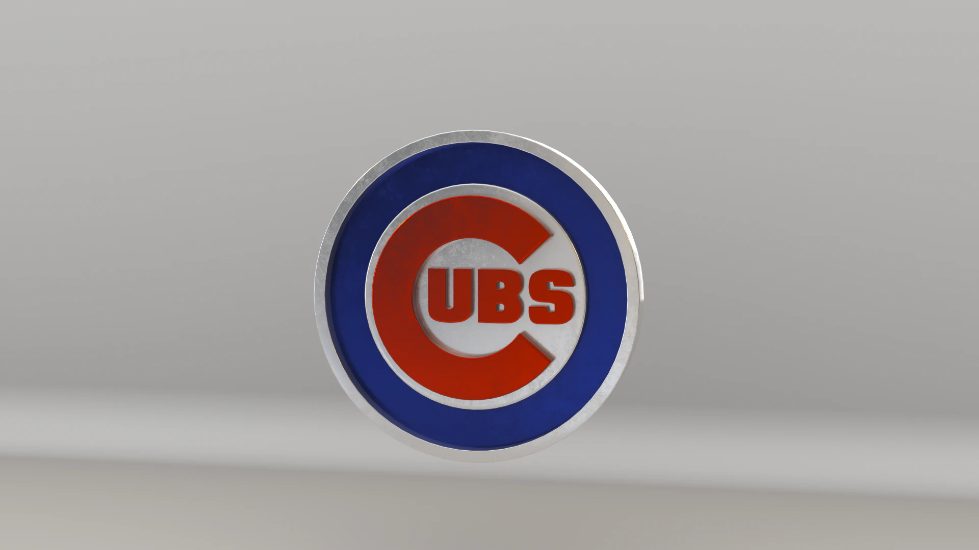 MLB Chicago Cubs Team Logo 3D Model .c4d .max .obj .3ds .fbx .stl .blend 