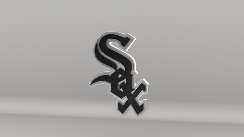 MLB Chicago WhiteSox Team Logo 3D-Modell .c4d .max .obj .3ds .fbx .stl .blend