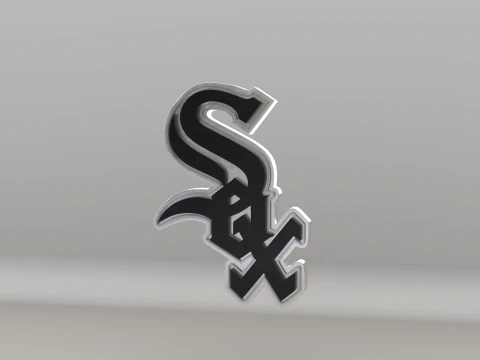 MLB Chicago WhiteSox Team Logo 3D Model
