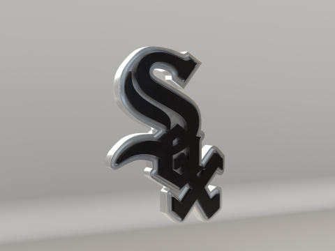 MLB Chicago WhiteSox Team Logo 3D-Modell