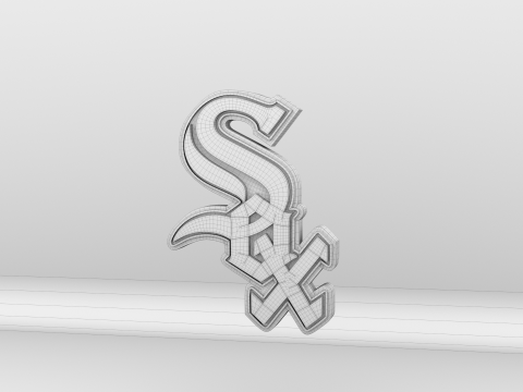 MLB Chicago WhiteSox Team Logo 3D-Modell