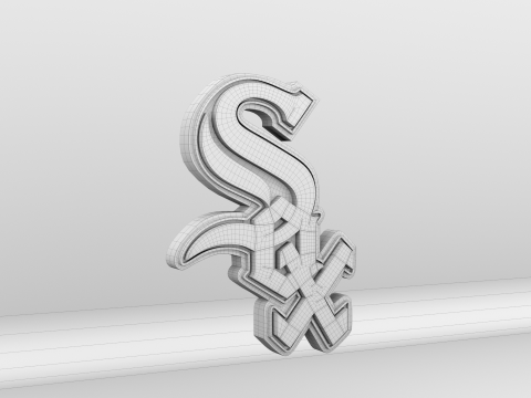 MLB Chicago WhiteSox Team Logo 3D-Modell