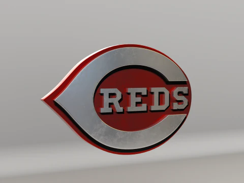 MLB Cincinnati Reds V1 Team Logo 3D Model