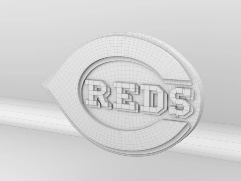 MLB Cincinnati Reds V1 Team Logo 3D Model
