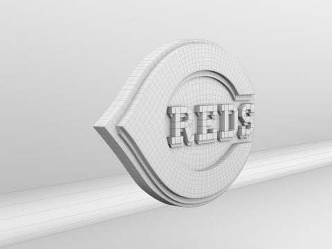 MLB Cincinnati Reds V1 Team Logo Modello 3D