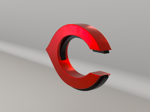 MLB Cincinnati Reds V2 Team Logo Modello 3D