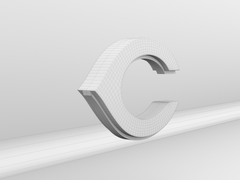 MLB Cincinnati Reds V2 Team Logo Modello 3D