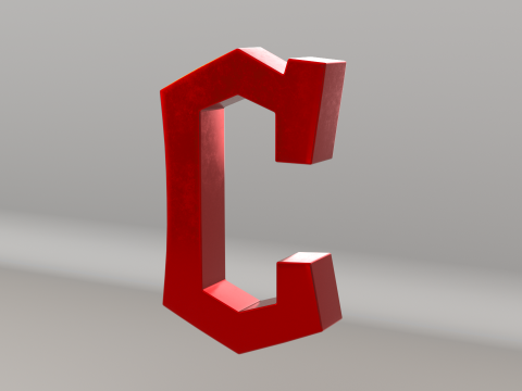 MLB Cleveland Guardians V1 Team Logo 3D Model