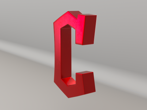 MLB Cleveland Guardians V1 Team Logo 3D Model