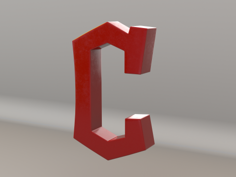MLB Cleveland Guardians V1 Team Logo 3D Model