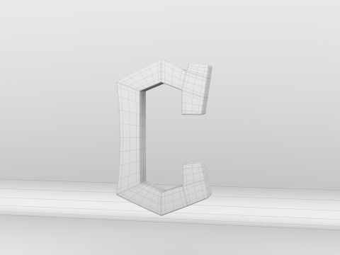 MLB Cleveland Guardians V1 Team Logo 3D Model