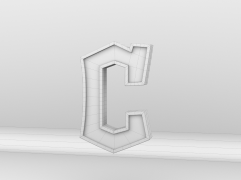 MLB Cleveland Guardians V2 Team Logo 3D 模型