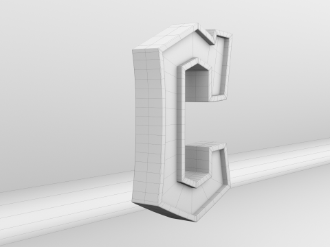 MLB Cleveland Guardians V2 Team Logo 3D 模型