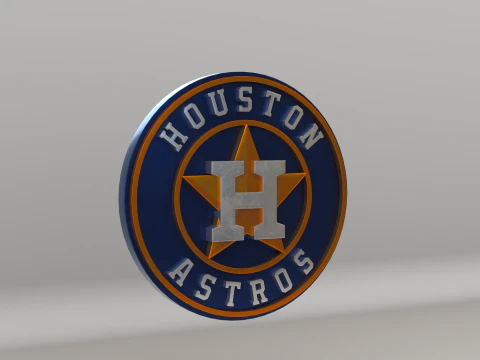 MLB Houston Astros Team Logo 3D Model