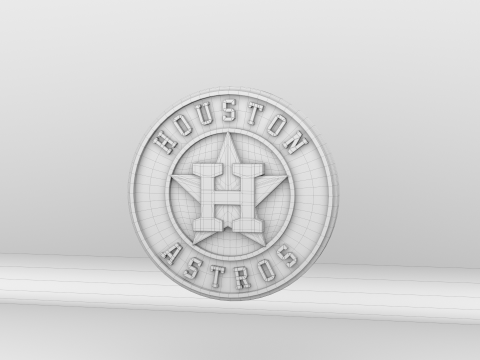 MLB Houston Astros Team Logo Model 3D