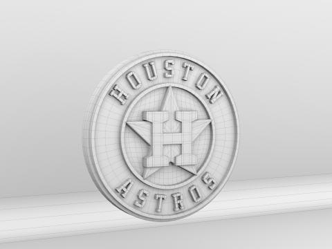 MLB Houston Astros Team Logo Model 3D
