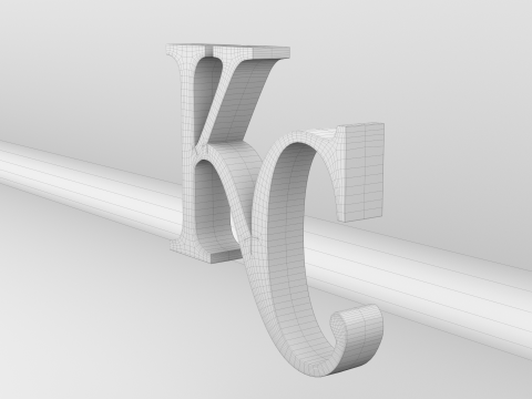 MLB Kansas City Royals Team Logo 3D 模型