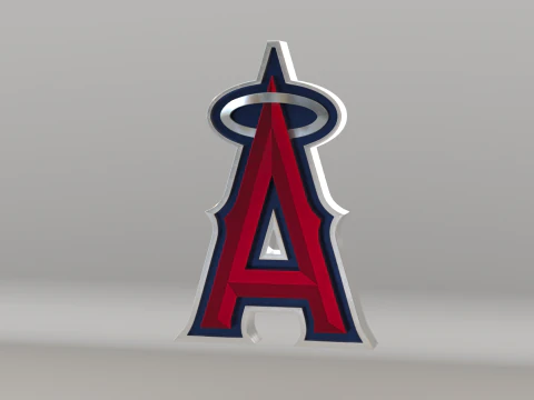 MLB Los Angeles Angels Takım Logosu 3D Model