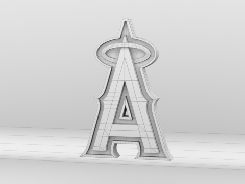 MLB Los Angeles Angels Team Logo 3D 模型