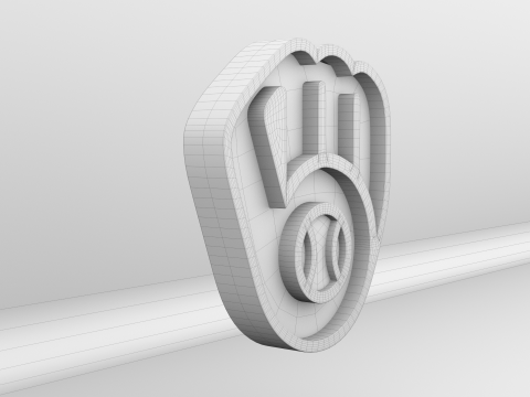 MLB Milwaukee Brewers V2 Team Logo Modelo 3D