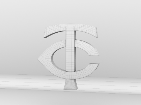 MLB Minnesota Twins Team Logo Modelo 3D