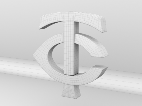 MLB Minnesota Twins Team Logo Modelo 3D