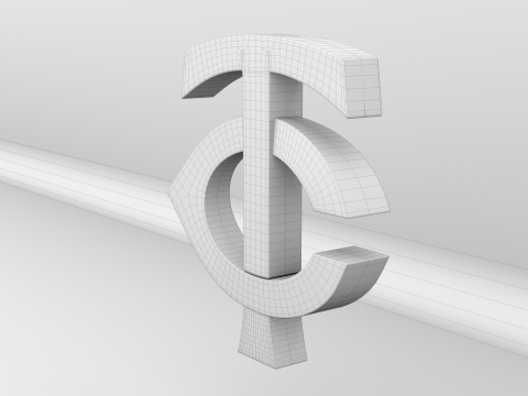 MLB Minnesota Twins Team Logo Modelo 3D