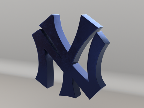 MLB New York Yankees Team Logo Modelo 3D
