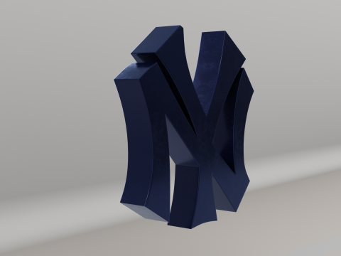 MLB New York Yankees Team Logo Modelo 3D