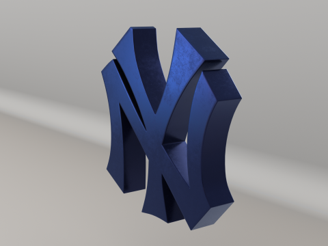 MLB New York Yankees Team Logo Modelo 3D