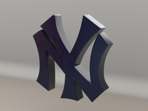 MLB New York Yankees Team Logo Modelo 3D