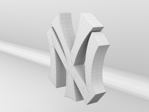 MLB New York Yankees Team Logo Modelo 3D
