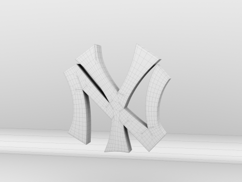 MLB New York Yankees Team Logo Modelo 3D