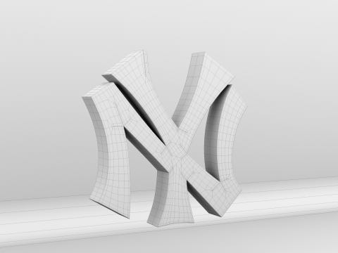 MLB New York Yankees Team Logo Modelo 3D
