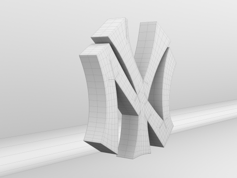 MLB New York Yankees Team Logo Modelo 3D
