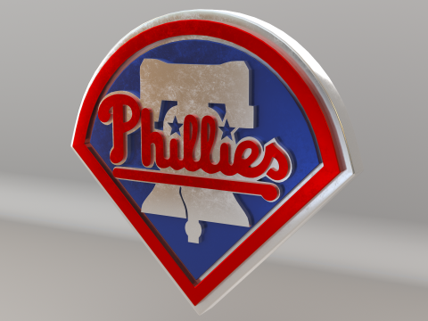 MLB Philadelphia Phillies V1 Team Logo 3D-Modell