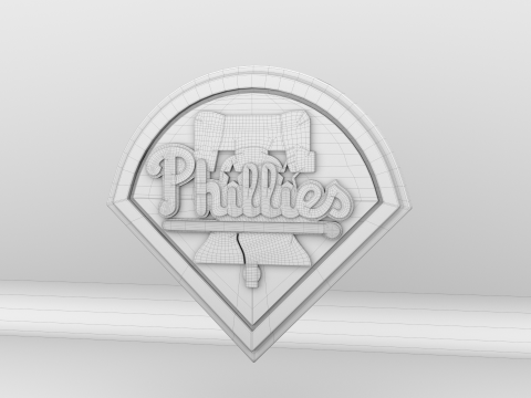 MLB Philadelphia Phillies V1 Team Logo 3D-Modell