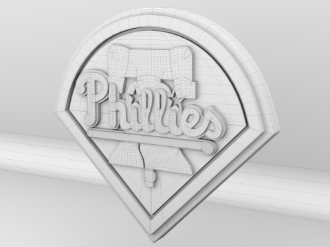 MLB Philadelphia Phillies V1 Team Logo 3D-Modell