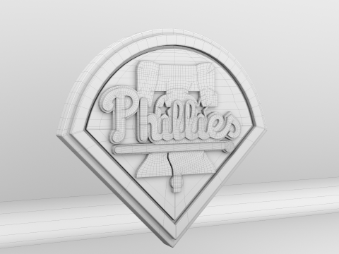 MLB Philadelphia Phillies V1 Team Logo 3D-Modell