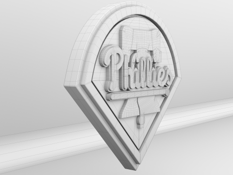 MLB Philadelphia Phillies V1 Team Logo 3D-Modell