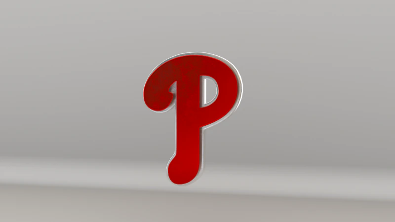 Logotipo da equipe MLB Philadelphia Phillies V2 Modelo 3D .c4d .max .obj .3ds .fbx .stl .blend