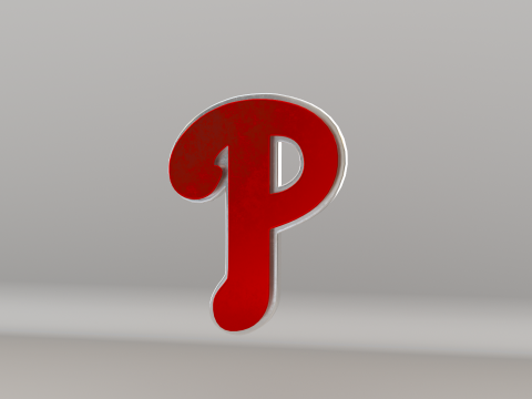 MLB Philadelphia Phillies V2 Team Logo 3D Model