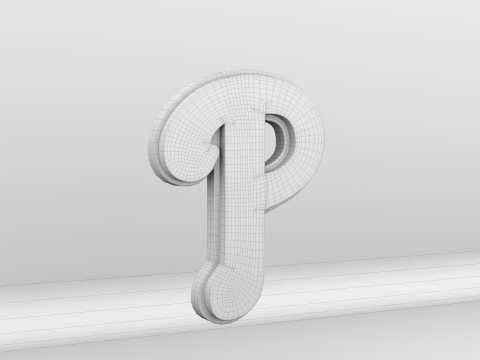 MLB Philadelphia Phillies V2 Team Logo 3D Model