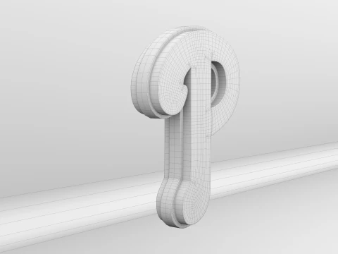 Logotipo da equipe MLB Philadelphia Phillies V2 Modelo 3D