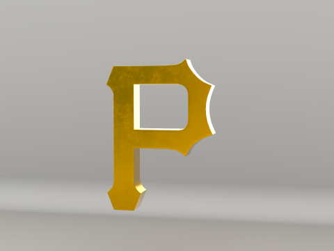 MLB Pittsburgh Pirates Team Logo 3D Model