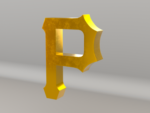MLB Pittsburgh Pirates Team Logo 3D Model