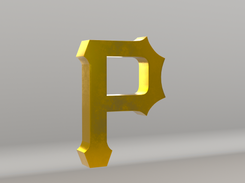 MLB Pittsburgh Pirates Team Logo 3D Model