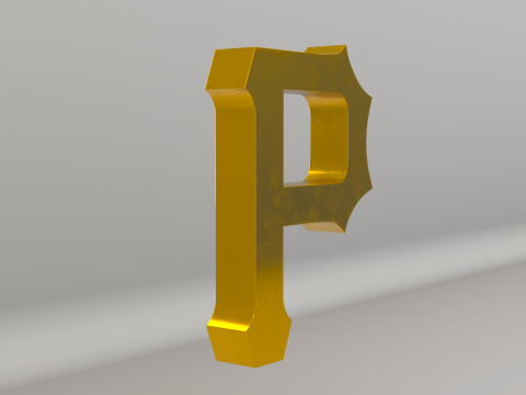 MLB Pittsburgh Pirates Team Logo 3D Model