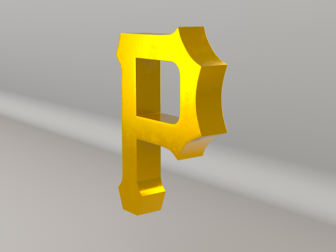 MLB Pittsburgh Pirates Team Logo 3D Model